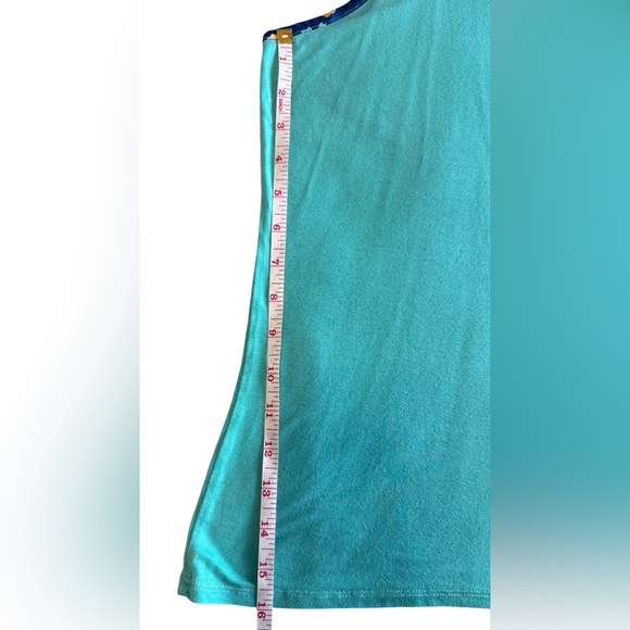 Vera Bradley Racerback Tank Nightshirt - Lounge Aqua Size Large - Picture 7 of 13